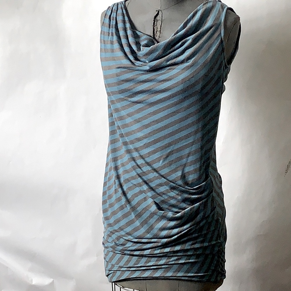 Cowl pleat dress